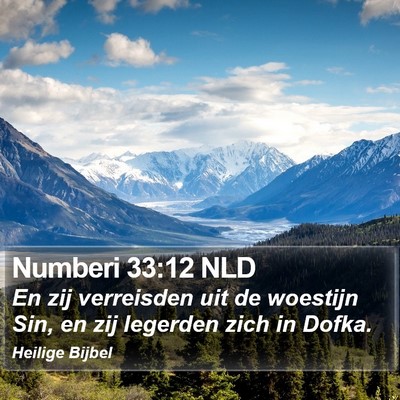 Numberi 33:12 NLD Bible Verse Image