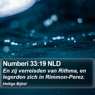 Numberi 33:19 NLD Bible Verse Image
