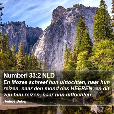 Numberi 33:2 NLD Bible Verse Image