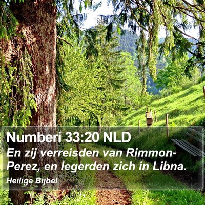 Numberi 33:20 NLD Bible Verse Image