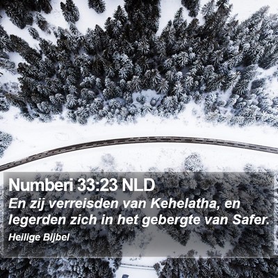 Numberi 33:23 NLD Bible Verse Image