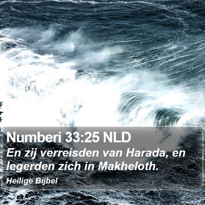 Numberi 33:25 NLD Bible Verse Image
