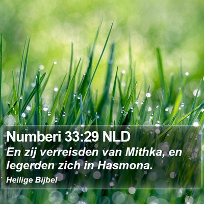 Numberi 33:29 NLD Bible Verse Image