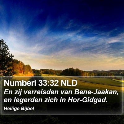 Numberi 33:32 NLD Bible Verse Image