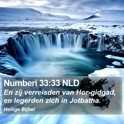 Numberi 33:33 NLD Bible Verse Image