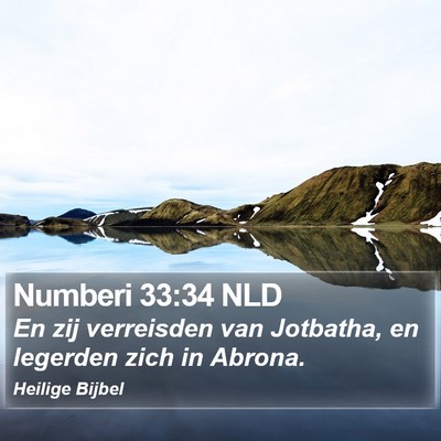 Numberi 33:34 NLD Bible Verse Image