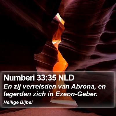 Numberi 33:35 NLD Bible Verse Image