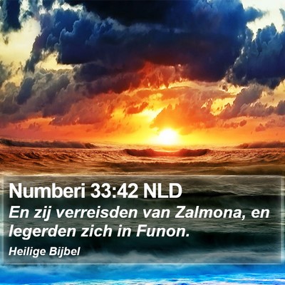 Numberi 33:42 NLD Bible Verse Image