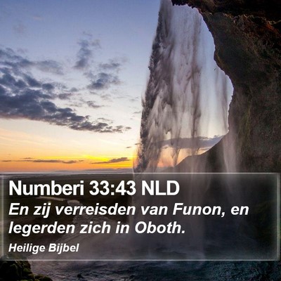 Numberi 33:43 NLD Bible Verse Image