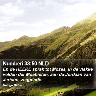 Numberi 33:50 NLD Bible Verse Image