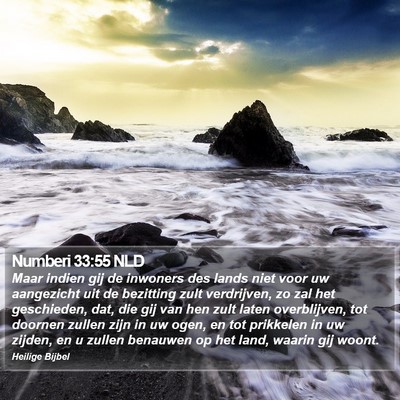 Numberi 33:55 NLD Bible Verse Image