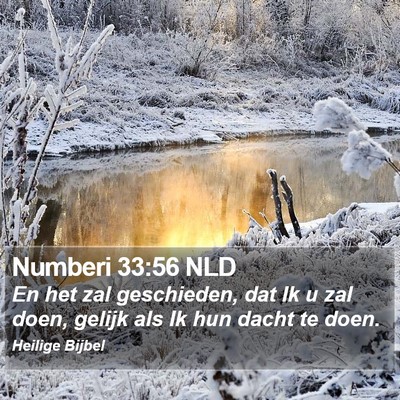 Numberi 33:56 NLD Bible Verse Image