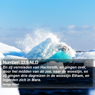Numberi 33:8 NLD Bible Verse Image