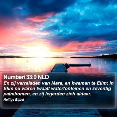 Numberi 33:9 NLD Bible Verse Image