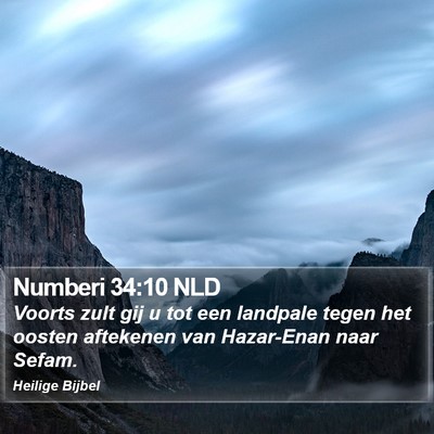 Numberi 34:10 NLD Bible Verse Image