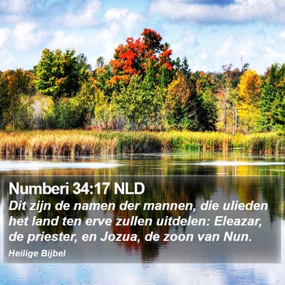 Numberi 34:17 NLD Bible Verse Image