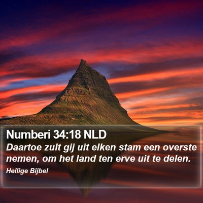 Numberi 34:18 NLD Bible Verse Image