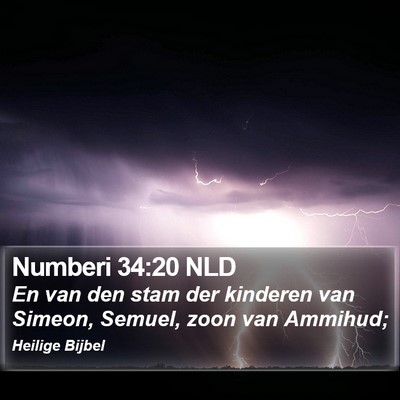 Numberi 34:20 NLD Bible Verse Image