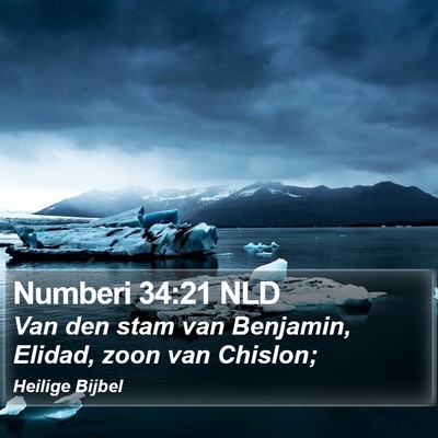 Numberi 34:21 NLD Bible Verse Image