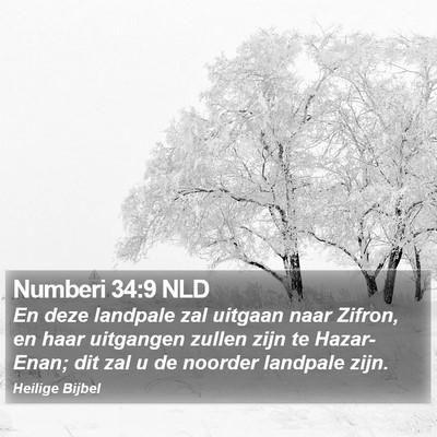 Numberi 34:9 NLD Bible Verse Image