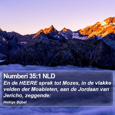 Numberi 35:1 NLD Bible Verse Image
