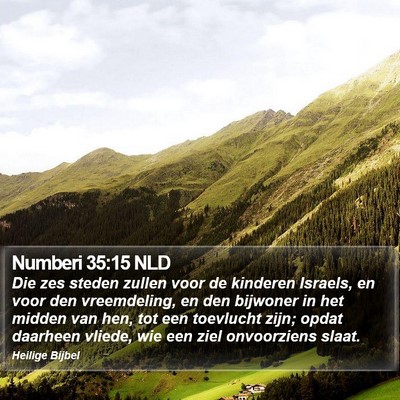 Numberi 35:15 NLD Bible Verse Image