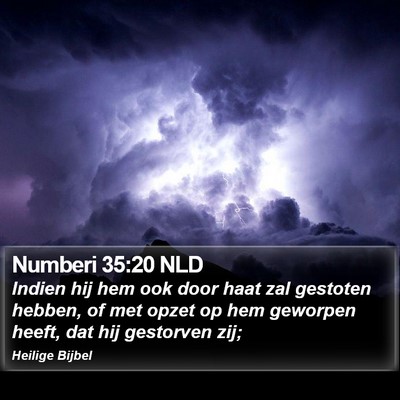 Numberi 35:20 NLD Bible Verse Image