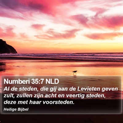 Numberi 35:7 NLD Bible Verse Image