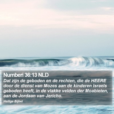 Numberi 36:13 NLD Bible Verse Image