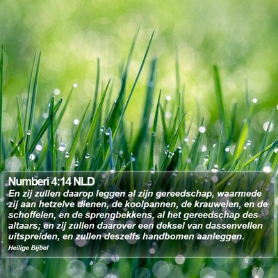 Numberi 4:14 NLD Bible Verse Image