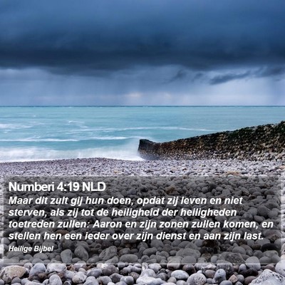 Numberi 4:19 NLD Bible Verse Image