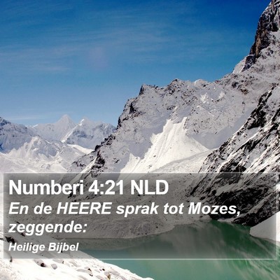 Numberi 4:21 NLD Bible Verse Image