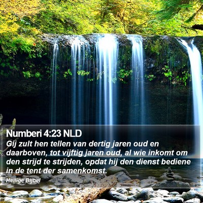 Numberi 4:23 NLD Bible Verse Image