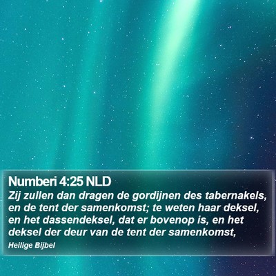Numberi 4:25 NLD Bible Verse Image