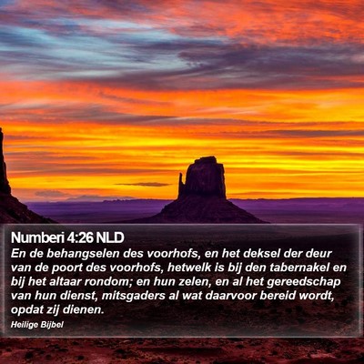 Numberi 4:26 NLD Bible Verse Image