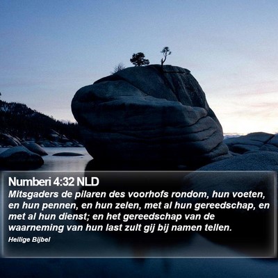 Numberi 4:32 NLD Bible Verse Image