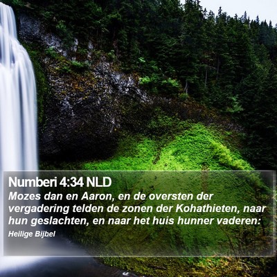Numberi 4:34 NLD Bible Verse Image