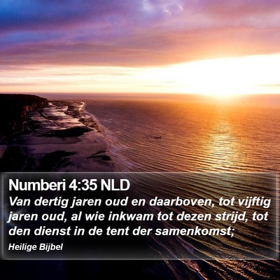 Numberi 4:35 NLD Bible Verse Image