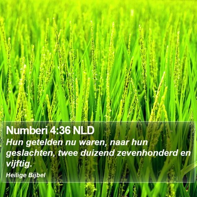 Numberi 4:36 NLD Bible Verse Image