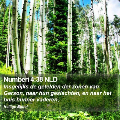 Numberi 4:38 NLD Bible Verse Image