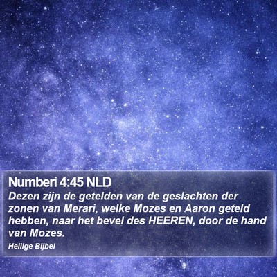 Numberi 4:45 NLD Bible Verse Image