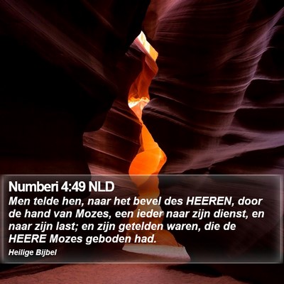 Numberi 4:49 NLD Bible Verse Image
