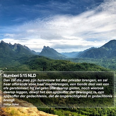 Numberi 5:15 NLD Bible Verse Image