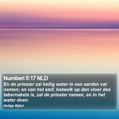 Numberi 5:17 NLD Bible Verse Image
