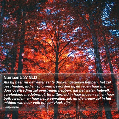Numberi 5:27 NLD Bible Verse Image
