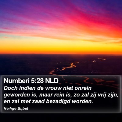 Numberi 5:28 NLD Bible Verse Image