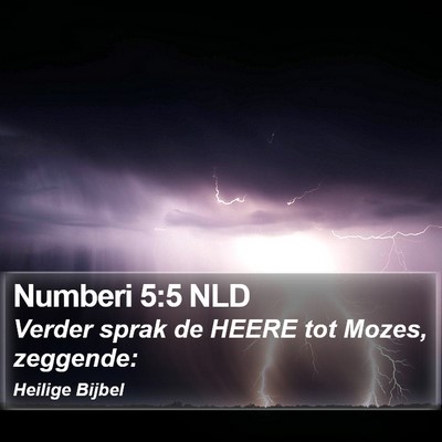 Numberi 5:5 NLD Bible Verse Image