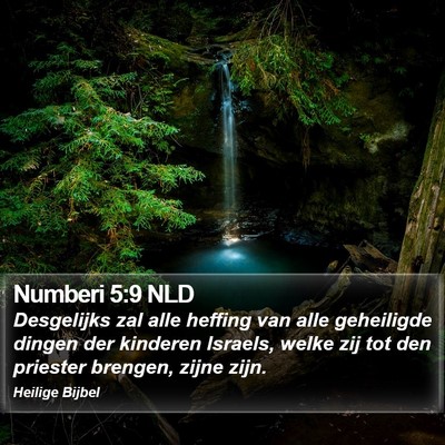 Numberi 5:9 NLD Bible Verse Image