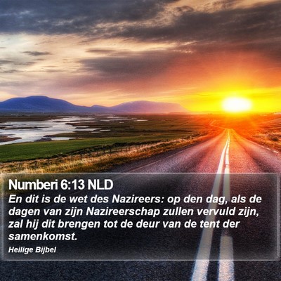 Numberi 6:13 NLD Bible Verse Image