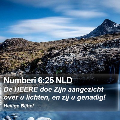 Numberi 6:25 NLD Bible Verse Image
